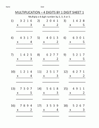 Begin by reinforcing their times tables knowledge with basic multiplication equations or let them jump. 4th Grade Math Multiplication Worksheet Novocom Top