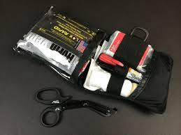 What does gsw stand for in gun? 20 Bandit Slimline Gun Shot Wound Compact Lightweight First Aid Kit