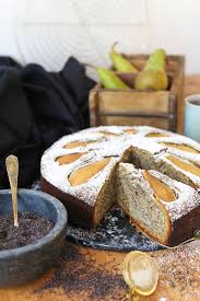 Mohnkuchen Mit Birnen Marzipan La Crema Rezept Kuchen Mohnkuchen Kuchen Und Torten Rezepte