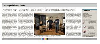 Le Coup De Fourchette Le Coucou Restaurant Pizzeria Au Mont Sur Lausanne