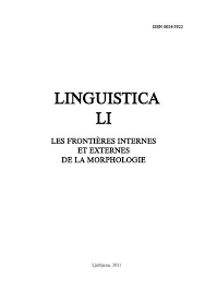 En poursuivant votre navigation sur ce site, vous acceptez l'installation et l'utilisation de cookies, dans le respect de votre vie privée. Linguistica Li Filozofska Fakulteta Univerza V Ljubljani