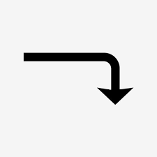 Arrow Turned Down Glyph Black Icon Arrow Icons Black Icons Down Icons Png And Vector With Transparent Background For Free Download Glyphs Glyph Icon Icon