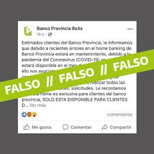 Descúbrelos todos a través de nuestra web. El Banco Provincia Denuncio Una Cuenta Falsa Que Circula En Las Redes Sociales
