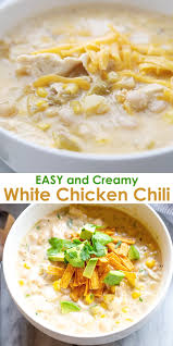 Creamy White Chicken Chili Video Recipe Video Easy Soup Recipes Creamy White Chicken Chili Easy Soups