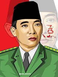 Atas jasa besarnya, ia lalu ditunjuk sebagai presiden pertama republik ini. Gambar Ir Soekarno Hatta Info Gtk