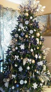 Azul Marino Dorado Y Color Champagne Decoracion Azul De Navidad Navidad De Color Azul Decoracion De Arboles