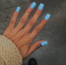 Short acrylic nails are perfect for any woman who wants a fabulous manicure without the length. Blue Nails Short Square Acrylic Nails Baby Blue Acrylic Nails Square Acrylic Nails