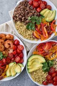 1/4 cup roasted sesame seeds. Easy Three Way Quinoa Lunch Bowl Recipe Healthy Fitness Meals