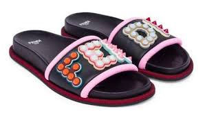 Studded Logo Slide Sandals In 2022 Sandals Fendi Slides Sandals