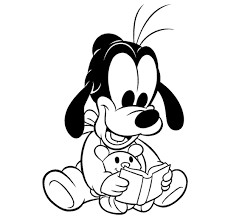 Goofy Colouring Pages Mickey Mouse Drawings Baby Disney Characters Free Coloring Pages