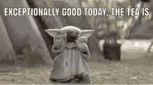The best gifs are on giphy. Baby Yoda Tea Gifs Tenor