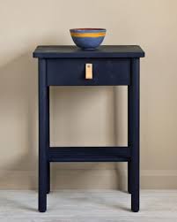 #4 end tables painted furniture | a before and after. Navy Blue Chalk Paint Oxford Blue Annie Sloan