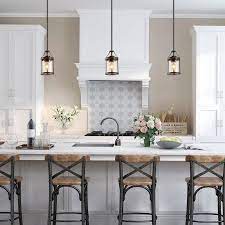 Lnc Maven Dark Brown Farmhouse Geometric Led Mini Kitchen Island Light Lowes Com In 2021 Rustic Kitchen Lighting Farmhouse Light Fixtures Kitchen Island Lighting Pendant