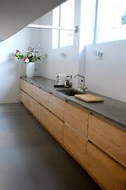 houten keuken met gietvloer keuken ontwerpen houten keuken keuken beton