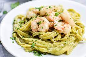Hunt down a selection of interesting mushrooms for this recipe, they will add flavour and texture beyond add the caramelised onions to the mushrooms along with the garlic. Creamy Pesto Pasta With Garlic Butter Shrimp Tasty Kitchen A Happy Recipe Community