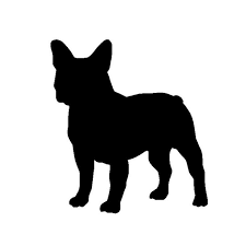 Grosshandel 5 Stucke 10 Stucke 10 11 Cm Franzosisch Bul Bul Franzosisch Grosshandel Stucke Hunde Silhouette Manner Und Hunde Muster Malerei