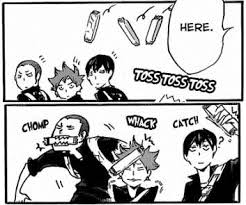 Haikyuu These Three Dorks Summarized In Two Panels Haikyuu Manga Haikyuu Anime Haikyuu
