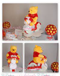 Moto Con Panales Y Ropa Como Centro De Mesa Torta De Panales Diaper Cake Motorcycle Withe Diaper Winnie Pooh Torta De Panales Fiestas Y Eventos Baby Shower