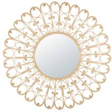 Miroir Rond En Rotin Tresse D 90cm Miroir En Rotin Rotin Objet Deco Maison