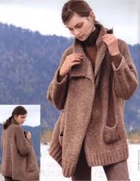 Knitted long circle jacket in 1 strand drops air and 1 strand drops brushed alpaca silk. Free Women S Jackets Knitting Patterns