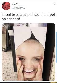 Lused To Be A Able To See The Towel On Her Head Ifunny Memes Funny Memes Illusions