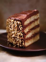 Gateau Aux Noisettes A L Orange Et Au Chocolat Dobos Torte Ricardo Recipe In 2020 Food Desserts Sweet Recipes