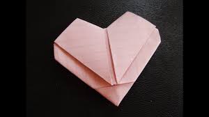 Before you glue any of the hearts on you should have your card design sketched or drawn on a card so you know where you want the 3d heart to go. Easy How To Make Heart Out Of Regular Size Paper Youtube