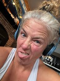 Angry ups exercise with weights