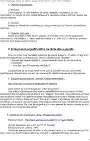 Check spelling or type a new query. Projet Pedagogique Realise Par Laetitia Giorgis En Mars Master Fle Montpellier 3 L Accueil Francais Aux Jeux Olympiques Pdf Free Download