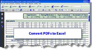 Exporting A Pdf To Excel