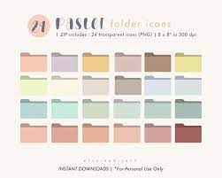 Pastel Desktop Icon Windows Folder Icon Mac Icon Etsy Folder Icon Desktop Icons Mac Desktop