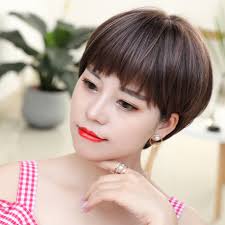 Natural hair looks beautiful in all forms, and at the moment we're particularly loving short styles. Usd 56 38 Wig Female Short Hair Dog Gnaw Natural Realistic Temperament Round Face Repair Face Fluffy Net Red Korean Bobo Hairstyle Bobo Head Wholesale From China Online Shopping Buy Asian