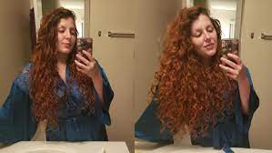 To curl ends, roll them under with a round brush, blast with heat, and set with cold air. Damp Curls After Plopping And Then A Fresh Blow Dry Curlyhair
