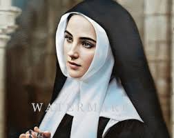 St. Bernadette Soubirous of Lourdes Custom Digital Oil Painting DIGITAL  DOWNLOAD