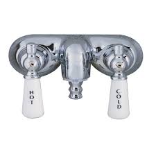 Procedure to stop delta tub faucet leaking. Pegasus 2 Handle Claw Foot Tub Faucet Without Hand Shower With Old Style Spigot In Polished Chrome 4051 Pl Cp The Home Depot