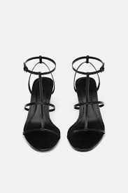 Image 5 Of Leather Strappy High Heel Sandals From Zara Topuklu Sandalet Topuklular Sandalet