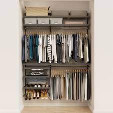 Elfa pantry storage & shelving is the best way to organise your kitchen and pantry. Elfa Decor 5 Graphite Grey Reach In Closet The Container Store