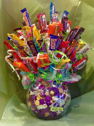 Candy Bouquet 60 00 Candy Gift Baskets Simple Valentines Gifts Candy Bouquet Diy