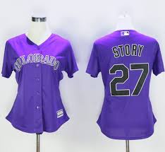 Free shipping trevor story autographed signed new york yankees auto m.l. Colorado Rockies Jersey