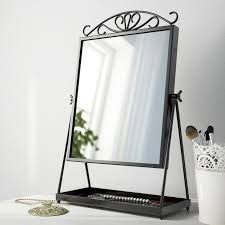 It's a handy size and helpful when you need an extra mirror to see yourself from all possible angles. Karmsund Black Table Mirror 27x43 Cm Ikea