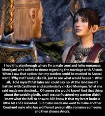 Dao: Convincing Alistair To Marry Anora By Spartan22294 On Deviantart