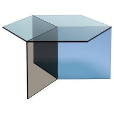 Clear Glass Isom Square Coffee Table Sebastian Scherer In 2020 Coffee Table Square Side Table Glass Side Tables