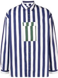 Black And White Vertical Striped Shirt Mens India Sunnei Striped Shirt Blue Modesens Blue Striped Shirt Striped Shirt Shirts