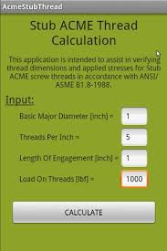 Stub Acme Thread Calculation 4 0 Apk Download Android