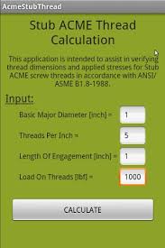 stub acme thread calculation 4 0 apk download android