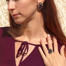 Винтажное кольцо и клипсы «Катерина» от Sarah Coventry