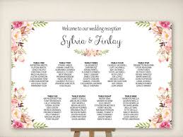 Wedding Seating Chart Table Seating Plan Wedding Sign