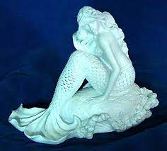 Outdoor mermaid statue price list, gray mermaid syrenka is metres ft tall and destroying cursed sails campaign running from stainless steel. Mermaid Statue Outdoor Garden Resin White Tail Goddess Figure Home Yard Landscape Pond Pool Fountain Decor Ornament Buy Online In Cayman Islands At Cayman Desertcart Com Productid 122098697