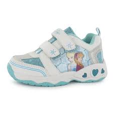 Girls Disney Frozen Light Up Trainers Cute Baby Shoes Kid Shoes Childrens Shoes
