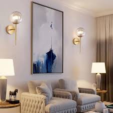Glass Ball Wall Lamp In 2020 Wall Lights Living Room Wall Sconces Living Room Sconces Dining Room